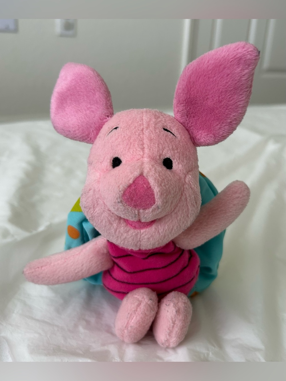 Pink Plush Piglet Stuffed Toy - Soft Cuddly Kids Toy